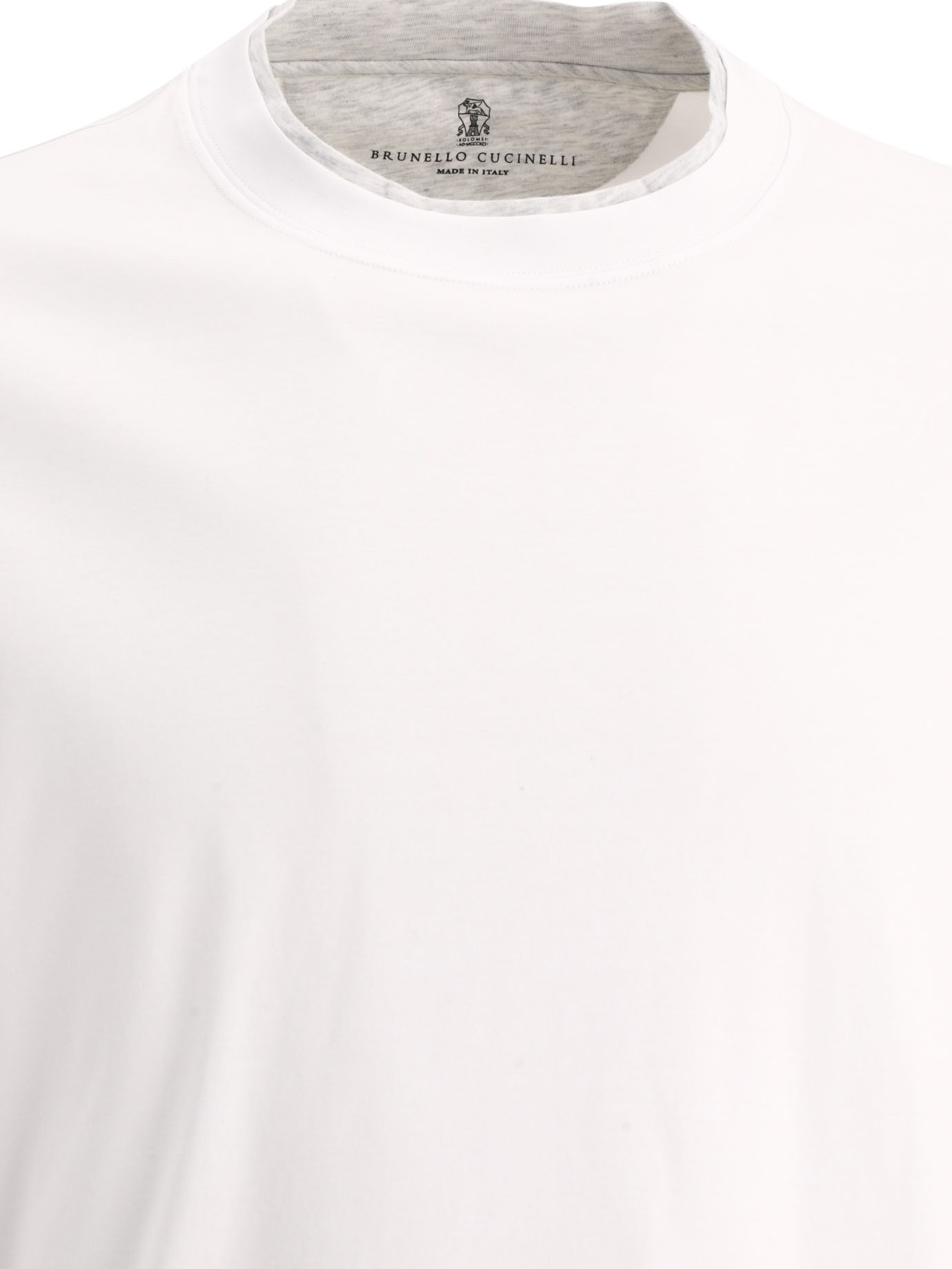 BRUNELLO CUCINELLI White Faux Layering t-shirt